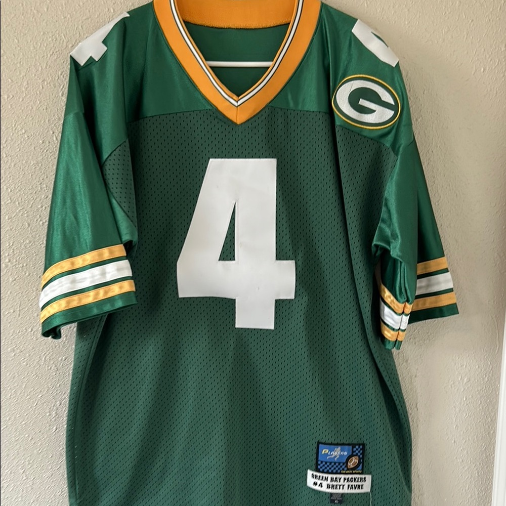 Green Bay Packers Brett Favre Jersey Vintage Size XL